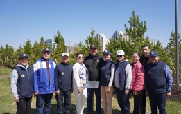 «Астана қаласы мәслихатының 30 жылдығы» аллеясы елордамызда пайда болды