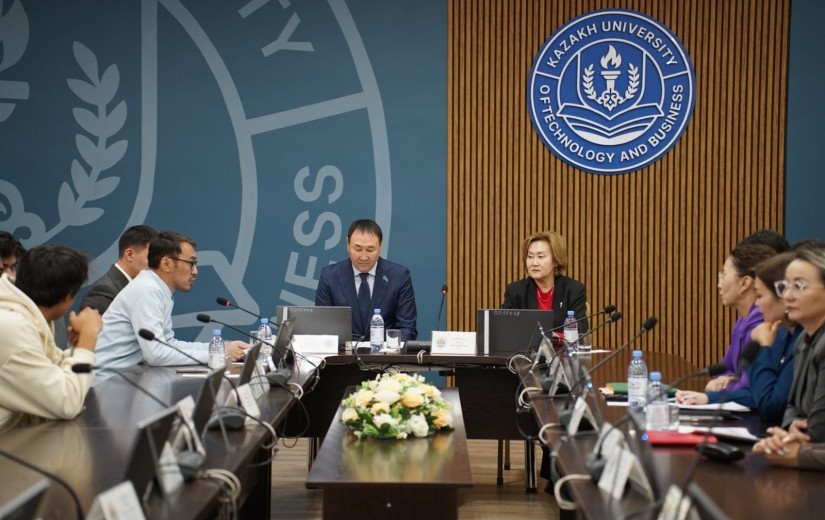 В стенах АО «Казахский университет технологии и бизнеса имени К. Кулажанова» обсудили Послание Президента народу Казахстана.